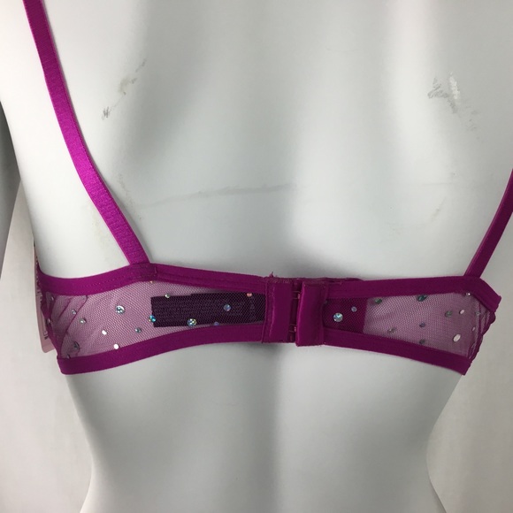 Smart & Sexy Rhinestone Covered Bra Sz 34C 36B New - Picture 4 of 7